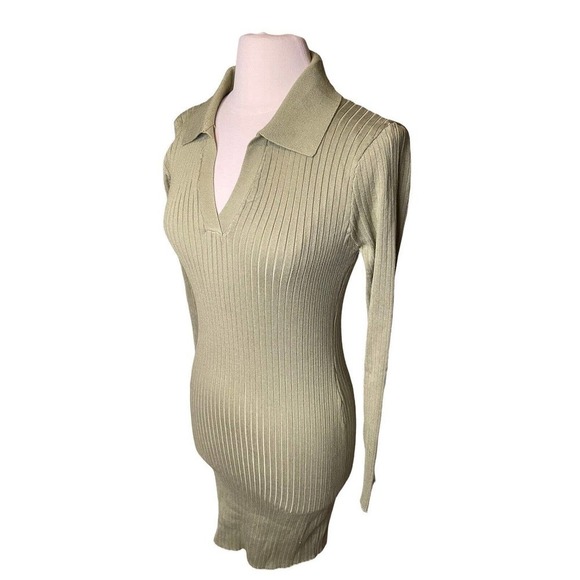 Princess Polly NEW Talia Sweater Mini Dress Pistachio Green Size M/L - Picture 5 of 9